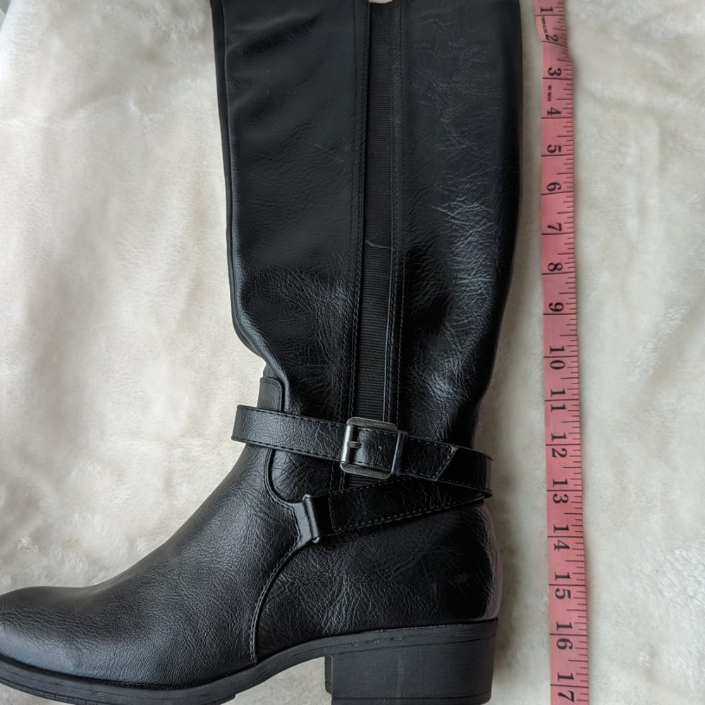 Croft & Barrow Knee High Boots Black Size 11 - Picture 11 of 12